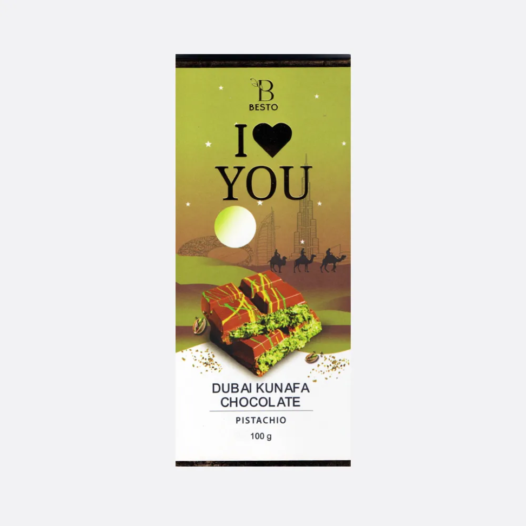 BESTO DUBAI KUNAFA CHOCOLATE PISTACHIO 40G